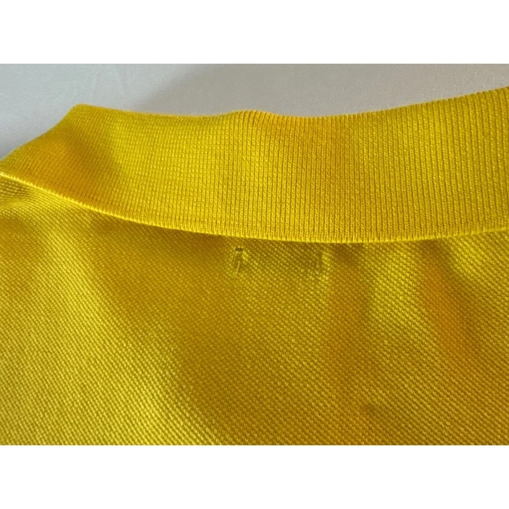 Polo Ralph Lauren Mens XL Yellow Classic Fit Short Sleeve Pique Polo Shirt